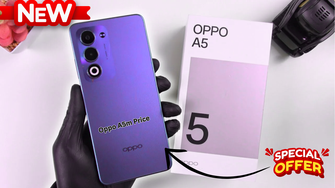 Oppo A5m Price Drop – 8GB RAM, 6000mAh Battery & Premium Camera Setup