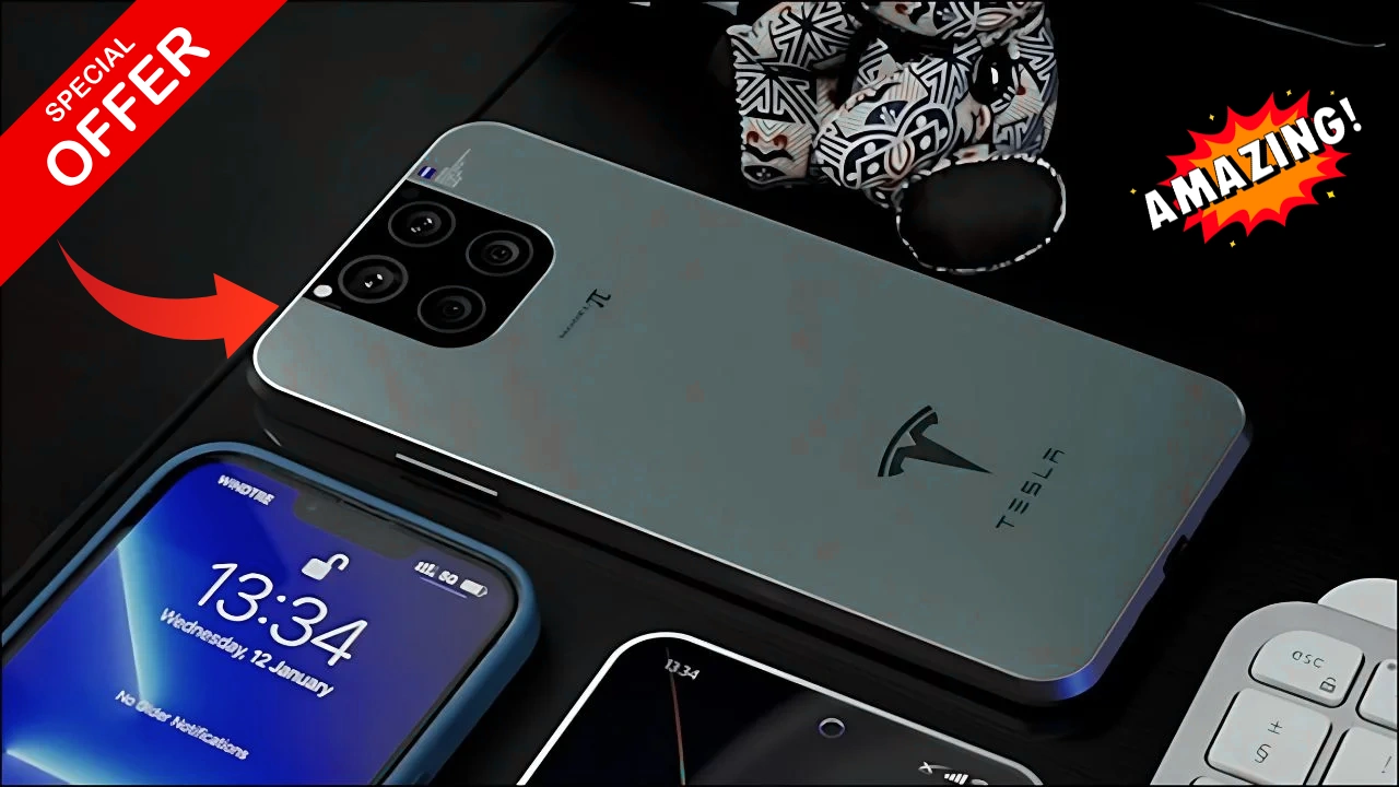 Tesla Pi Phone Launched – Solar Charging, AI Features & 5G