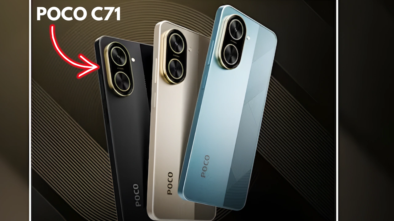POCO C71 (Desert Gold, 6GB RAM, 128GB Storage) – Powerful 5G Smartphone at an Affordable Price