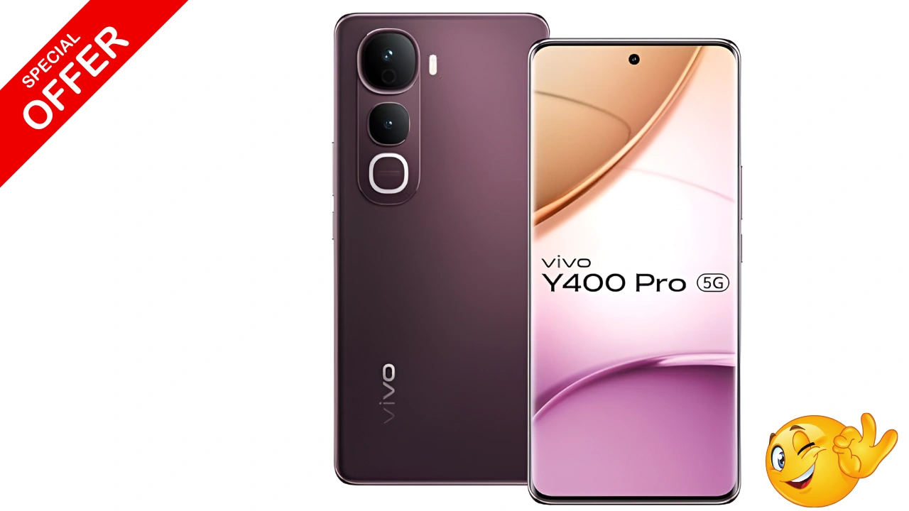 Vivo Y400 Pro 5G (Nebula Purple, 8GB RAM, 256GB Storage) – Stylish Performance Smartphone
