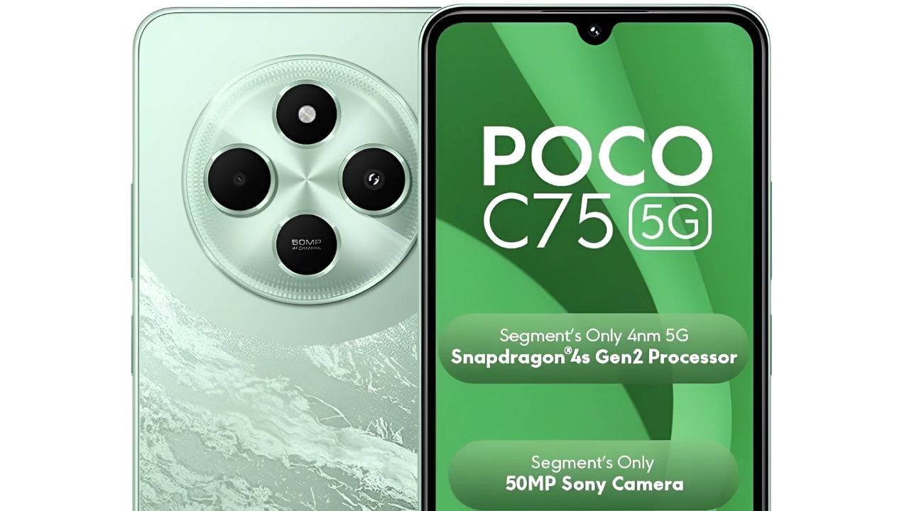 POCO C75 5G – Enchanted Green (4GB RAM 64GB Storage)
