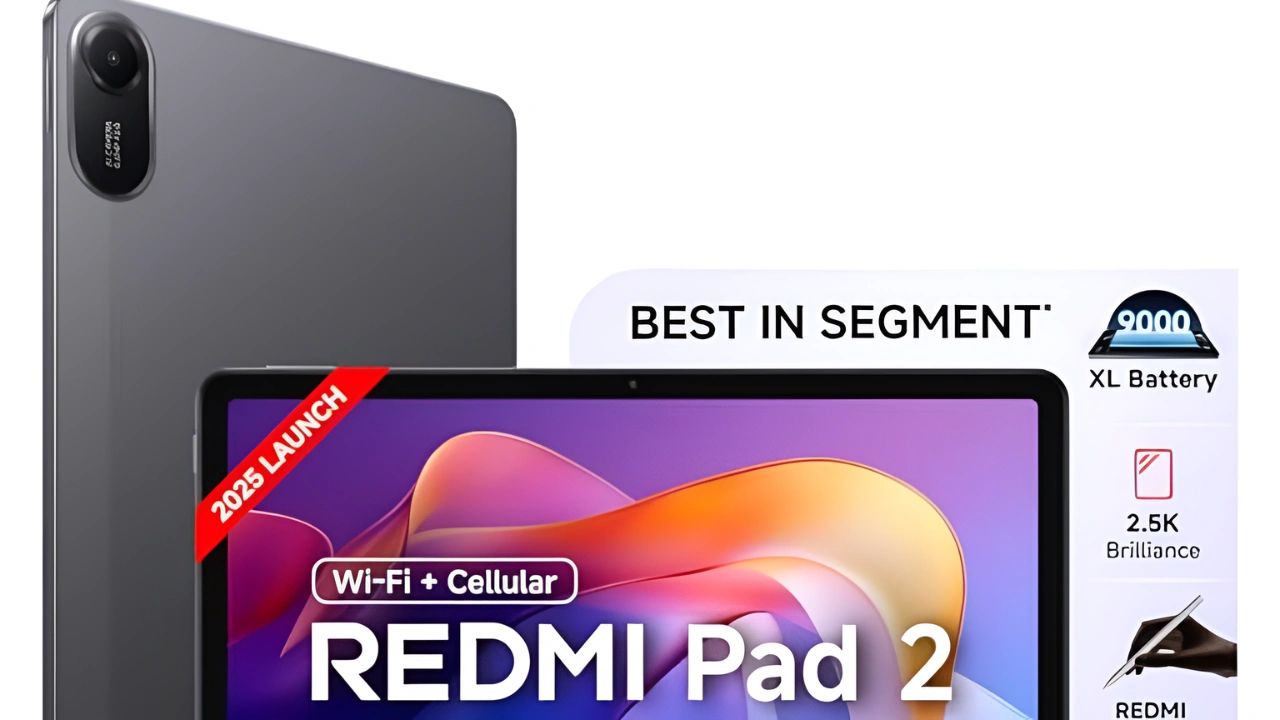 Redmi Pad 2 Wi-Fi + Cellular: Powerful 11-inch Tablet with Active Pen and AI Features