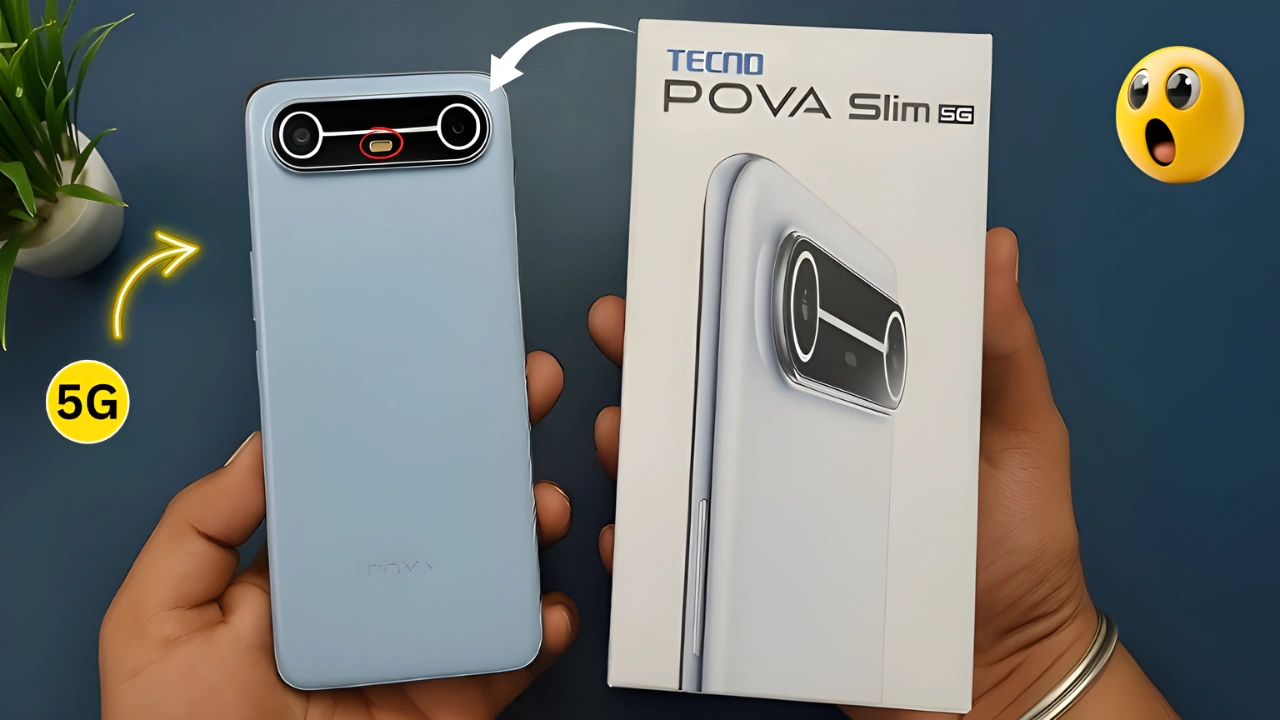 Tecno POVA Slim 5G – World’s Thinnest Curved 5G Phone with Powerful Features